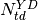 N_{td}^{Y D}